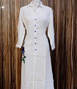 STRAIGHT CUT KURTI WITH PALAZZO SET WITH SILK CHIFFON SCARF